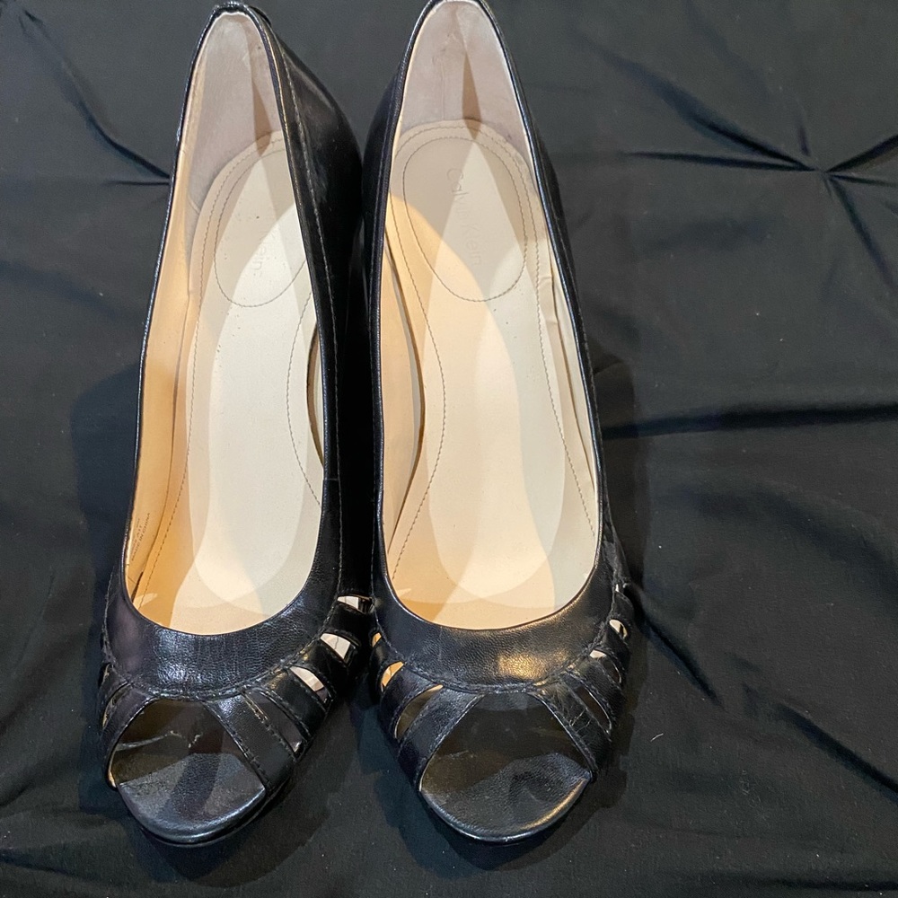 Pair of platform shoes